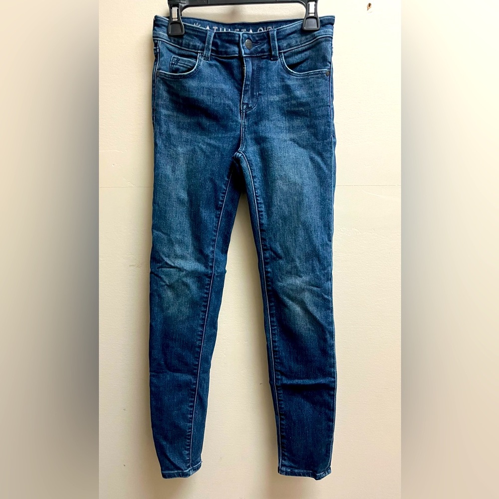 Athleta Girls  School Day Skinny Jeans In Dark Wash Sz 10